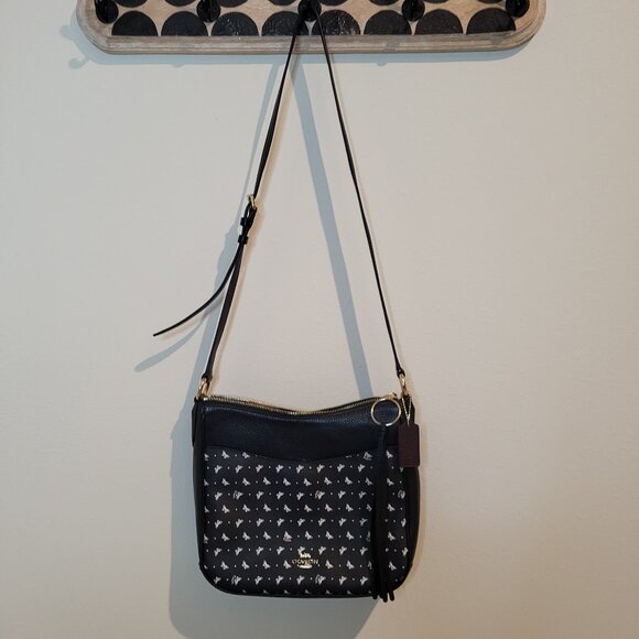 Coach Butterfly Print Leather Crossbody - Picture 1 of 14